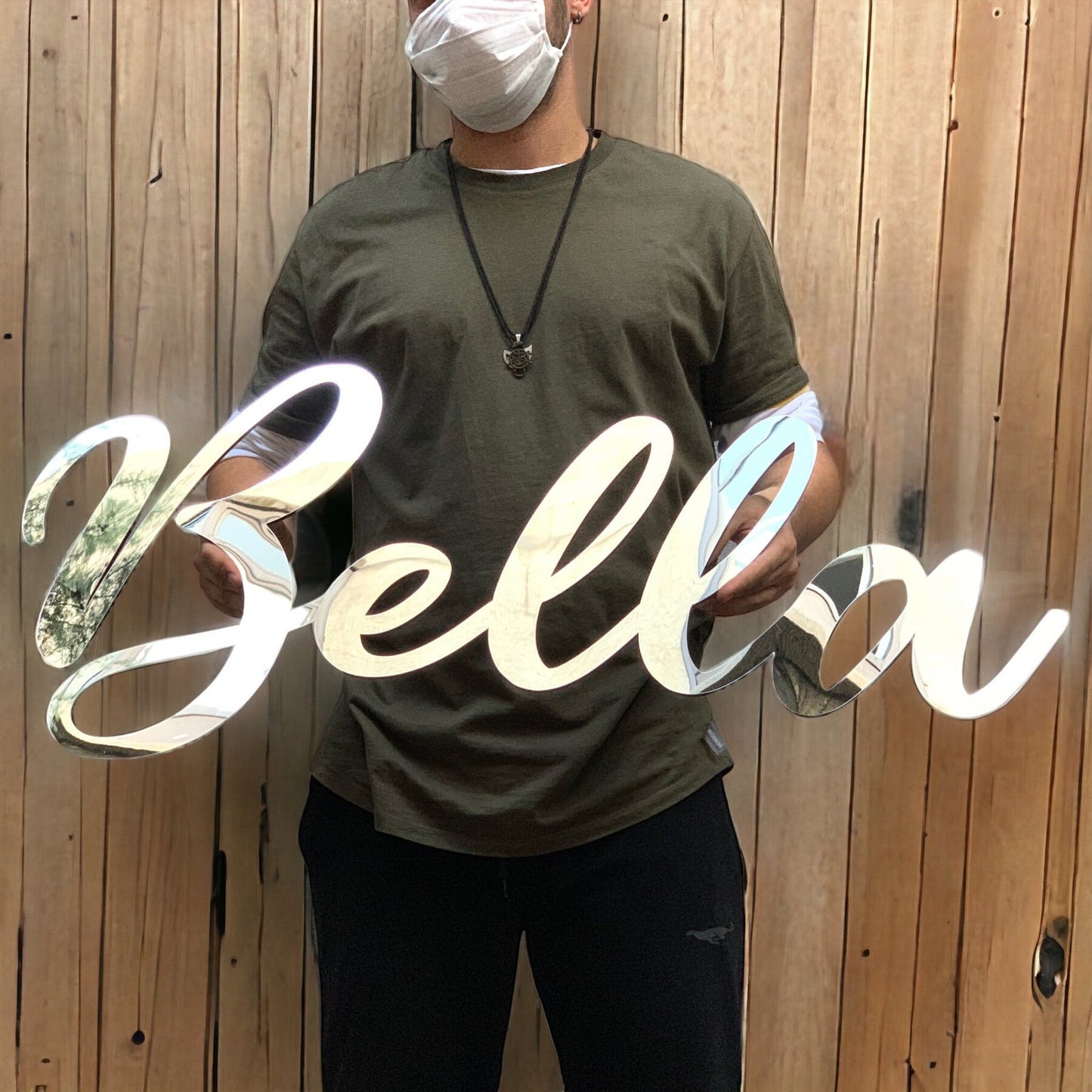 Large Acrylic Mirror, Wall Acrylic Sign, Custom Acrylic Sign, Baby Name Mirror, Acrylic Wedding Sign, Mirror Name Sign, Wall Event - Al Marwati Decor