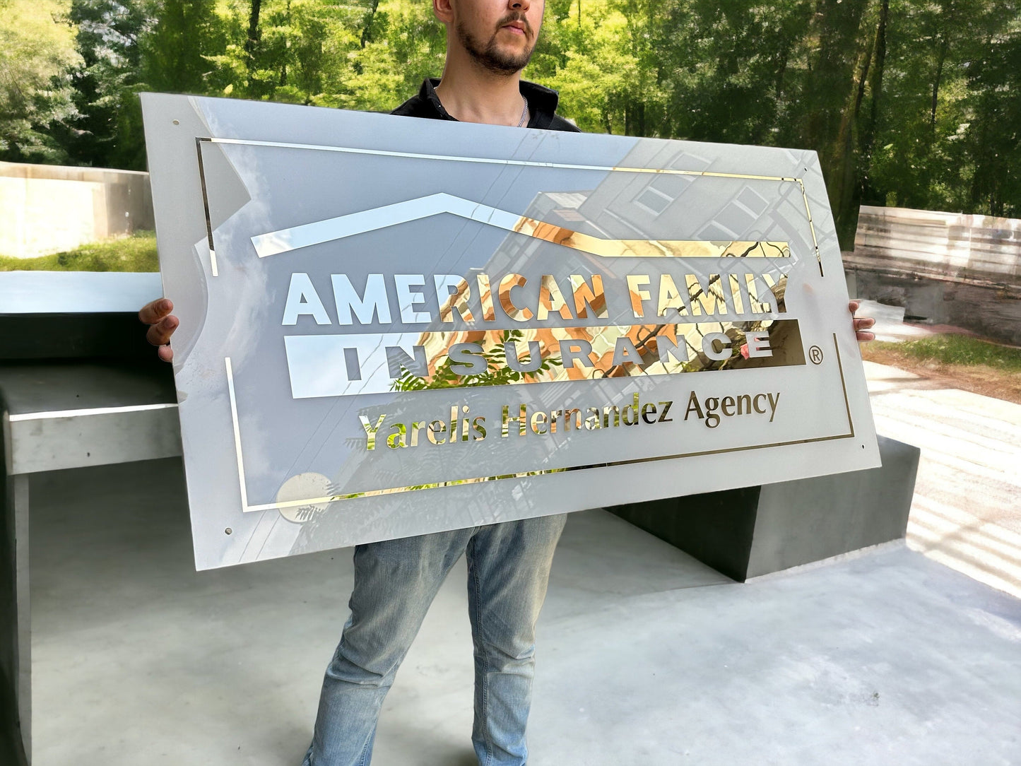 3D Acrylic Sign, Large Business Sign, Hair Studio Sign, 3D Business Sign, Acrylic Logo Sign, Salon Sign, 3D Logo Sign, Boutique Sign - Al Marwati Decor