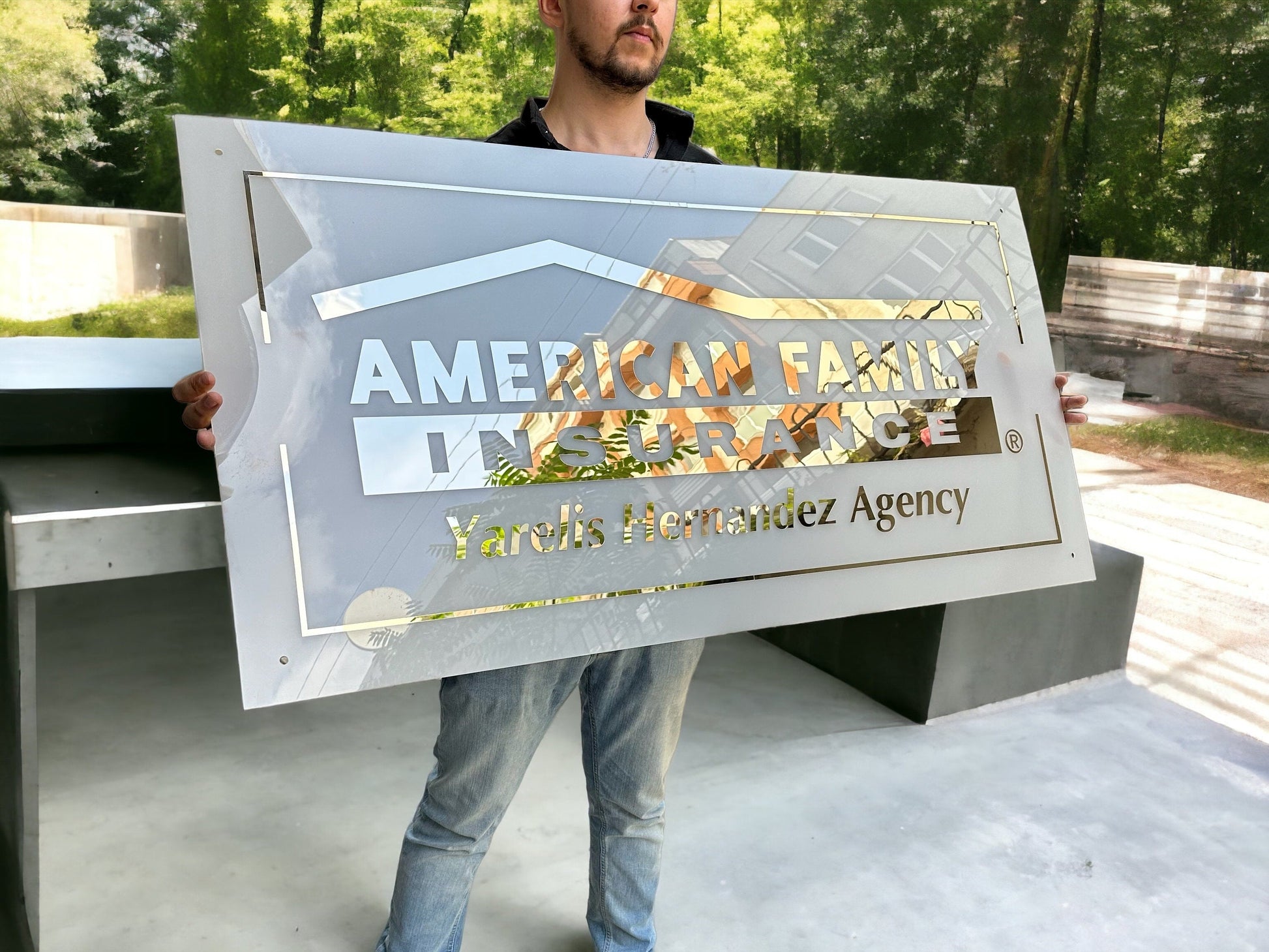 3D Acrylic Sign, Large Business Sign, Hair Studio Sign, 3D Business Sign, Acrylic Logo Sign, Salon Sign, 3D Logo Sign, Boutique Sign - Al Marwati Decor