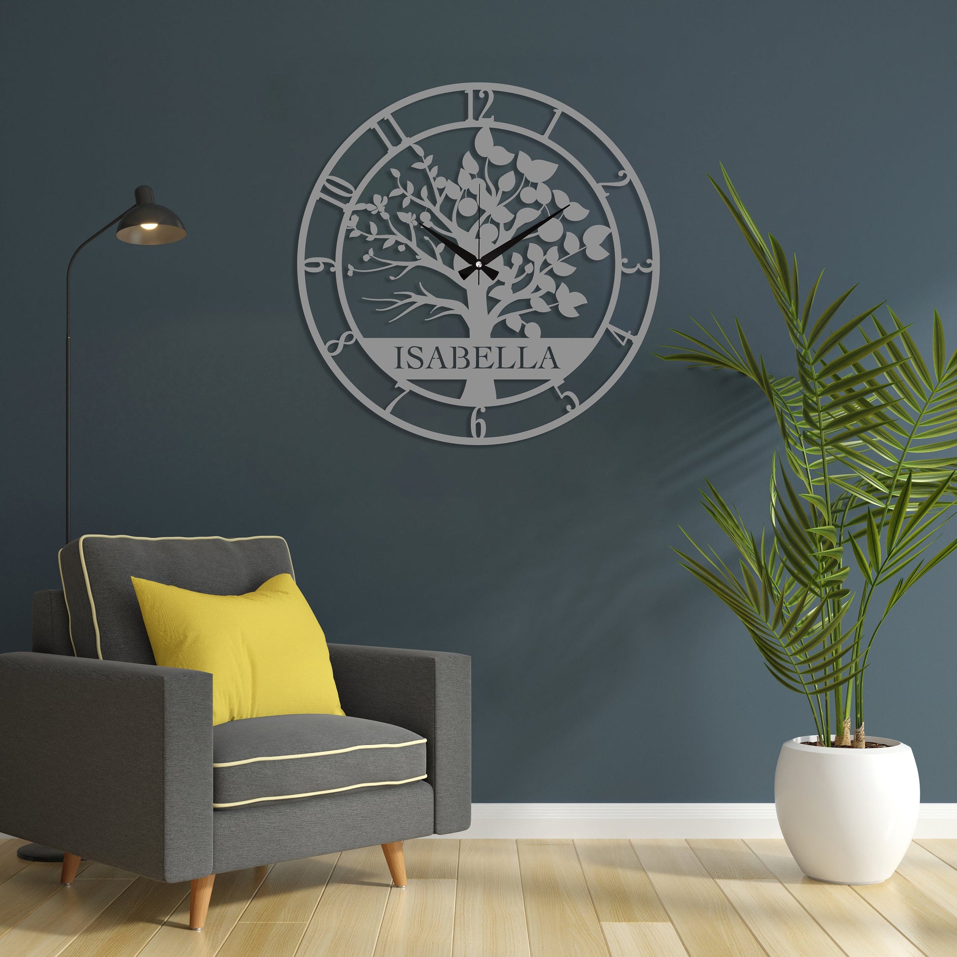 Custom Acrylic Tree of Life Wall Clock, Personalized Name Wall Clock - Al Marwati Decor