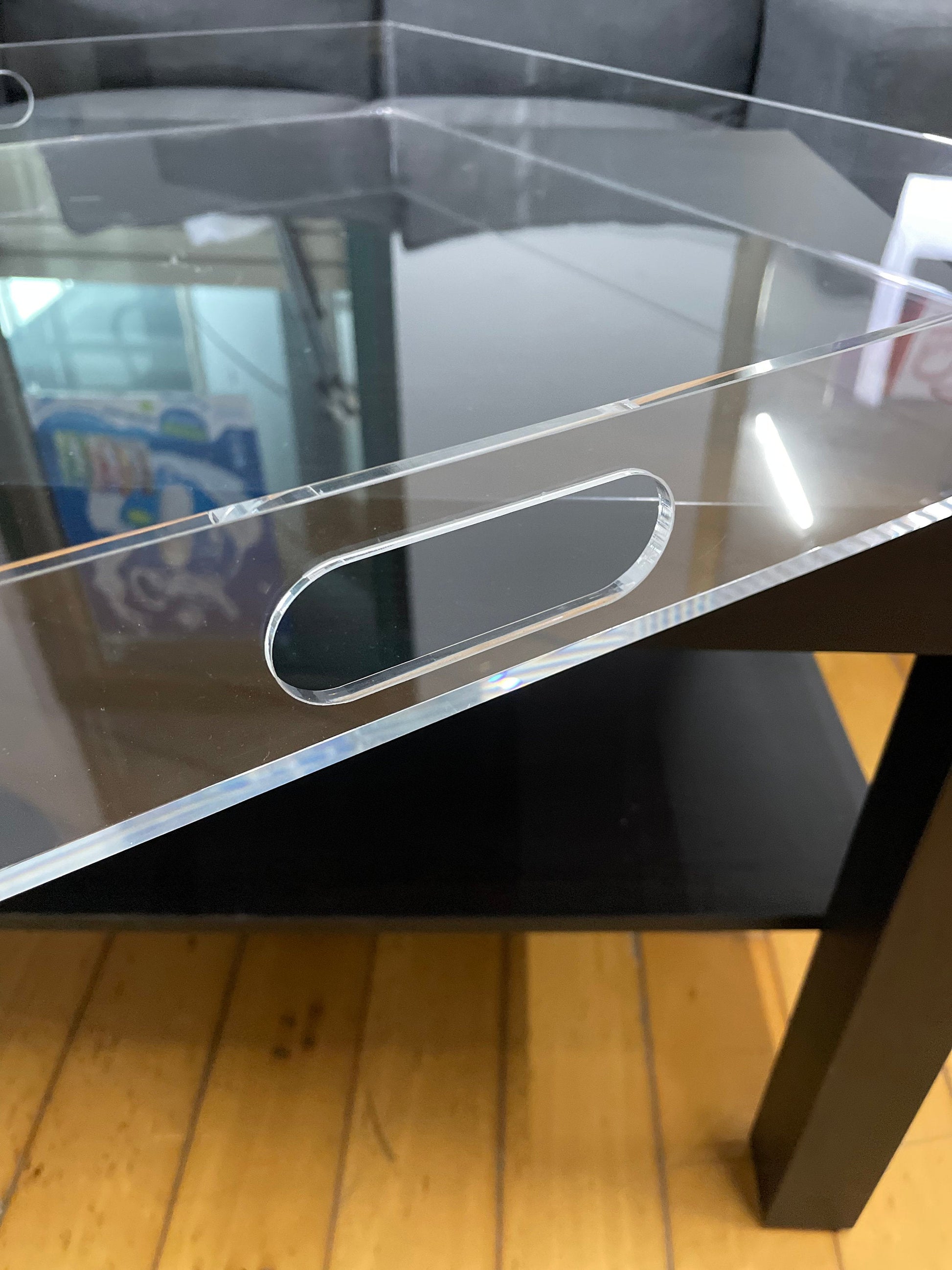 Handcrafted Ottoman Tray | Clear Large Acrylic Tray | Clear Perspex Acrylic| Modern Home Decor | Serving Tray - Al Marwati Decor