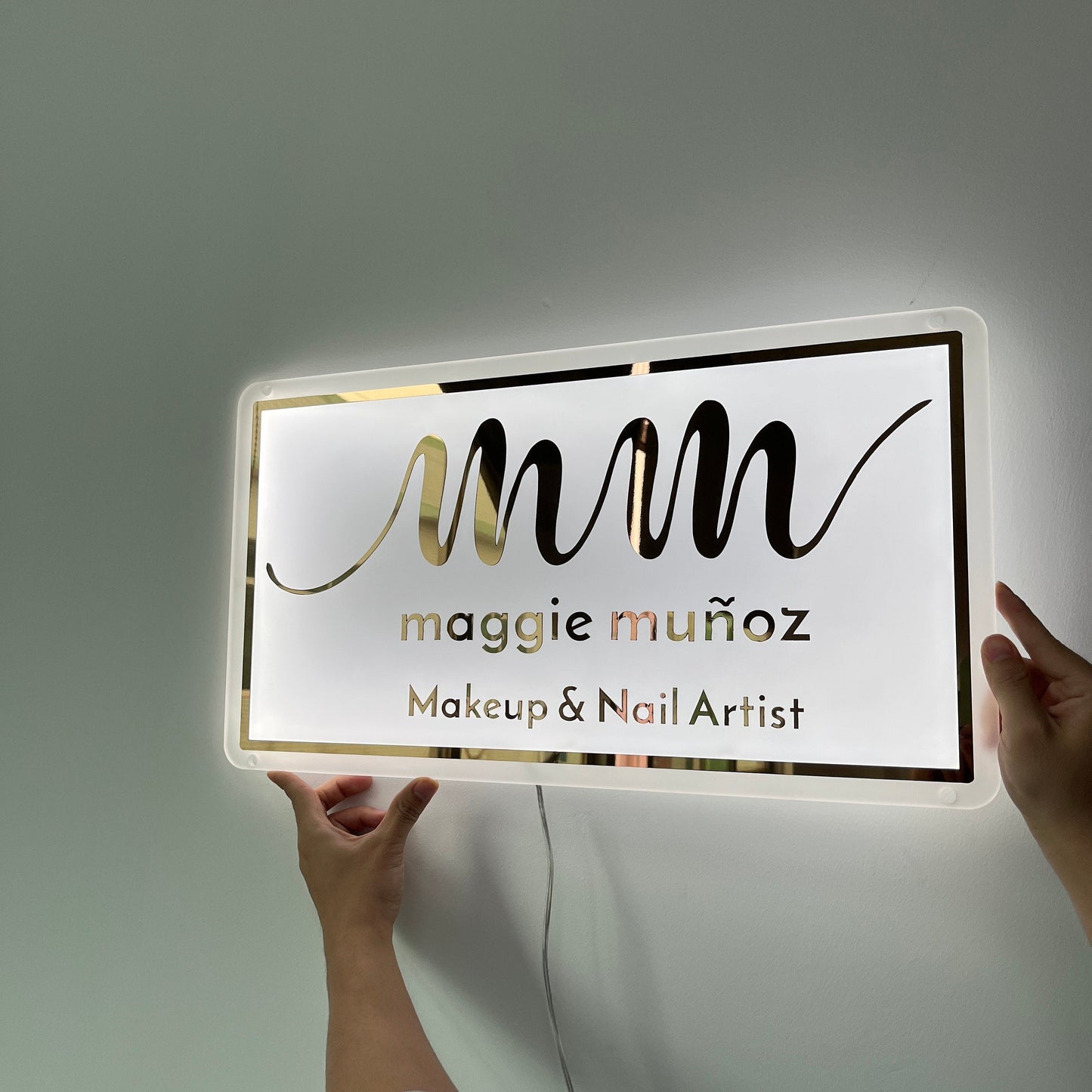 Custom Acrylic Business Logo Sign, Custom Light up Sign - Al Marwati Decor