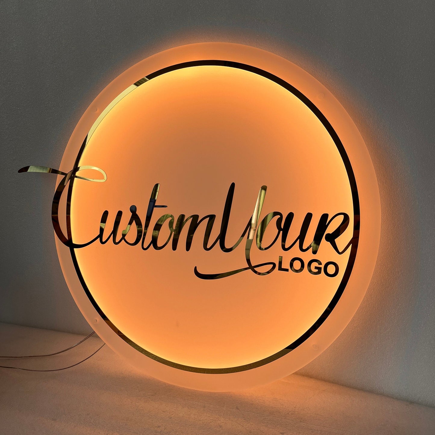 Custom Acrylic Business Logo Sign, Custom Light up Sign - Al Marwati Decor
