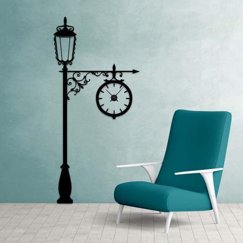 European Lamp Wall Clock | DIY 3D Acrylic - Al Marwati Decor