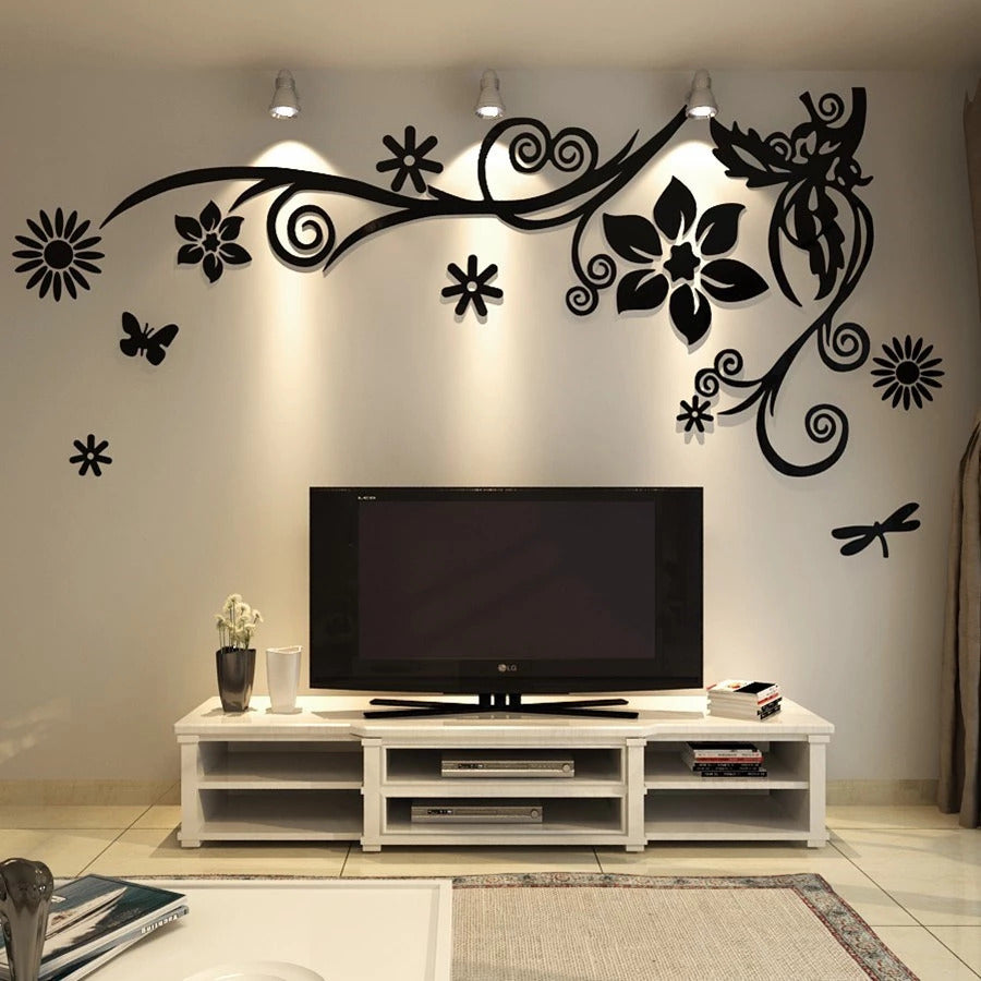 3D Flower Acrylic Wall Decor - Al Marwati Decor