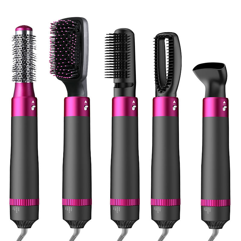 Hot Air Brush: Dry, Style, and Volumize with Ionic Technology (5-in-1) - Al Marwati Decor